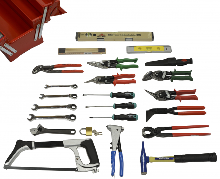 Verktygslåda Ventilation Komplett i gruppen Handverktyg / Övriga verktyg / Verktygssatser hos Uveco AB (2970)